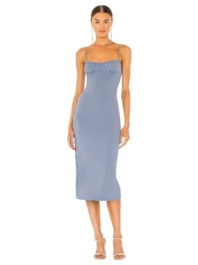 WeWoreWhat Slipdress Stonewash Blue M